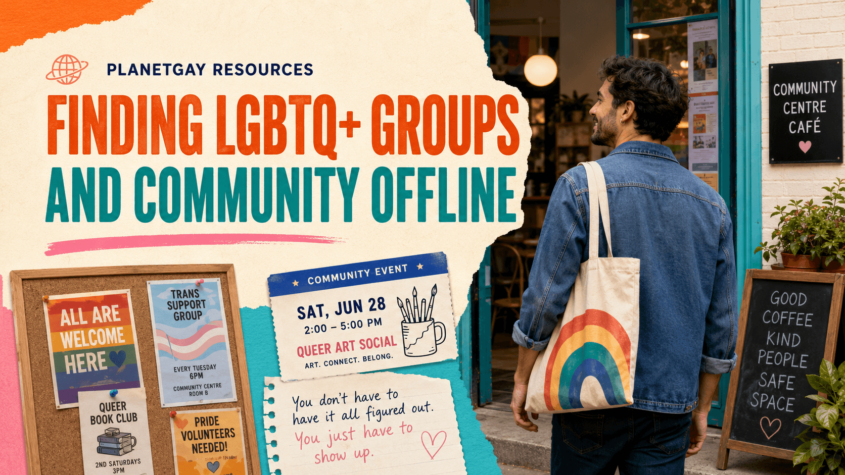How to find LGBTQ+ groups and community offline.