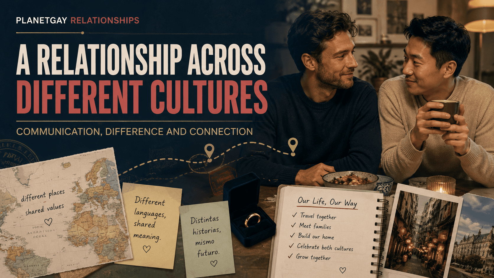 Making a gay relationship work across different cultures.